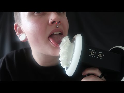 ASMR Squirty Cream Ear Eating [Intense "In Your Ear" Sounds]