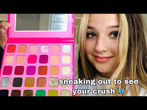 ASMR// Big Sister Does Your Makeup to Sneak Out! (semi-lofi)