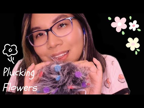 ASMR PICKING AND PLUCKING FLOWERS (Bugs Searching, Audible & Inaudible Whispering)🌺🌼 [Roleplay]