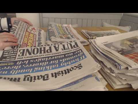 ASMR Sorting Through Old Newspapers Page Turning Whispers Intoxicating Sounds Sleep Help Relaxation