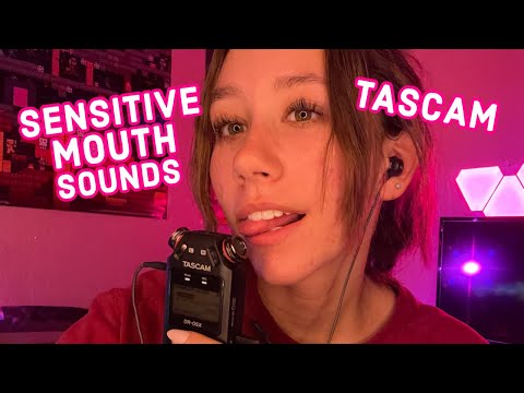 ASMR | fast and SENSITIVE mouth sounds + hand movements (tongue swirls, clicking, tktktk, etc.)
