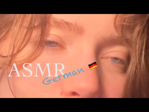 ASMR: trigger words soft whispered in German for tingles and good night sleep 👒