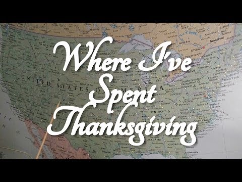 ASMR My Thanksgiving Locations Through the Years (on US Map) ☀365 Days of ASMR☀