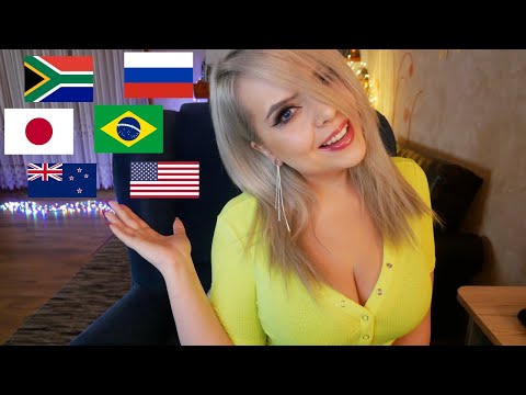 ASMR Whispering Countries 2 (In English& Polish) Soft Repeating💤 Good For Sleep and Very tingly! 4k