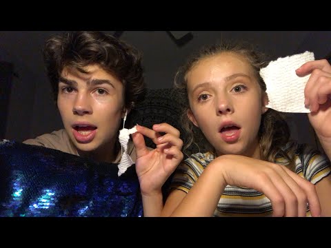 My sister tries to give me ASMR (Tingles, Multiple triggers)