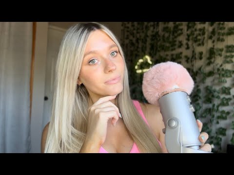 ASMR| Baby Names I Like But Won't be Using (Clicky Whisper) Close to Mic-Tracing, Repeating Words