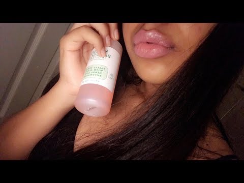 ASMR Triggers With Makeup Items (tapping,lid sounds,water sounds,tongue clicking etc)