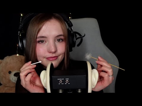 ASMR Ear cleaning and ear drum massage 💤 Intense and tingly 💚