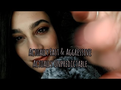 Super Fast, Aggressive & Unpredictable ASMR | Tapping, Scratching, Hand Sounds