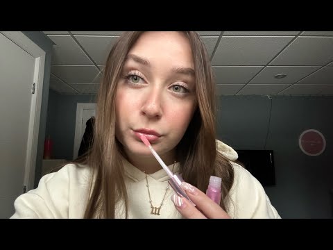 LOFI ASMR | Lipgloss Application (Mouth  Sounds, Clicky Whispers for Sleep and Relaxation) 🤍💄