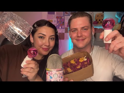 ASMR with my boyfriend 💕 ps. It’s kind of chaotic but very entertaining | Whispered