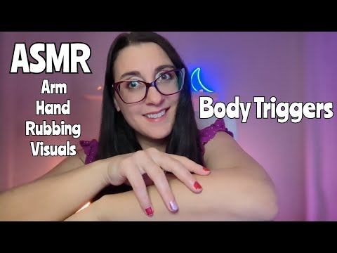 ASMR Arm & Hand Tapping ~ Hand Movements ~ Tracing ~ Trigger words