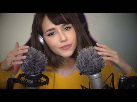 ASMR - tktk sksk & mic brushing with positive affirmations for relaxation in 4k (luv u byee)
