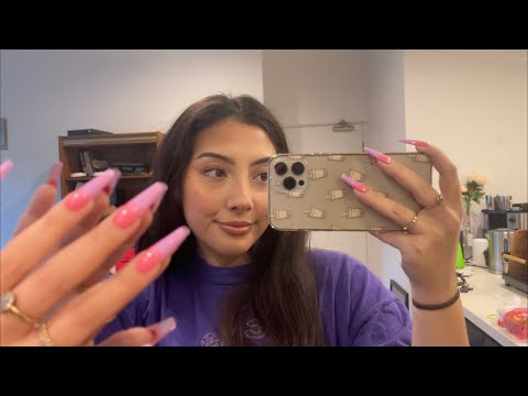 ASMR tapping and scratching around my apartment 💞 ~camera + mirror tapping~ | Lofi + Whispered