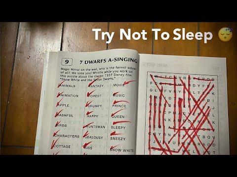 [ASMR] calming word search (4) for instant sleep