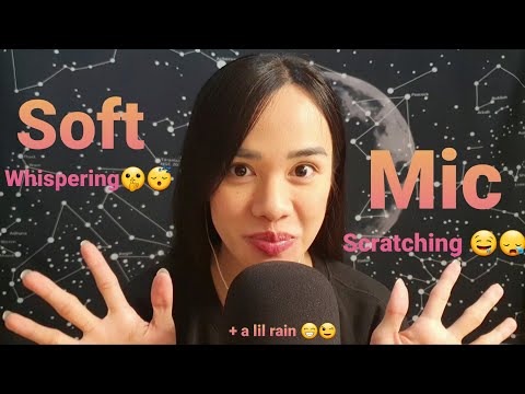 ASMR Whispering and Mic Scratching