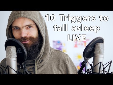 ASMR 10 Triggers to Fall Asleep [LIVE/DIRECT/生放送/생방송]