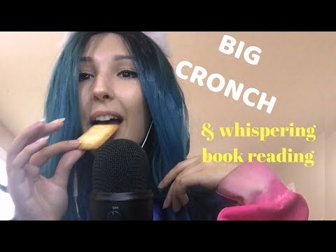ASMR - MEGA CRONCH ~ Cookie Eating & Whisper Reading | Blue Yeti ~