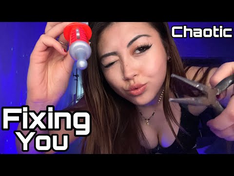 FAST & CHAOTIC ASMR - FIXING YOU (with MOUTH SOUNDS) 😴💤