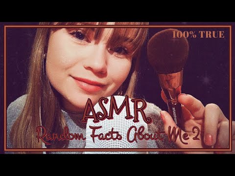 ASMR | Random Facts About Me 2! 100% TRUE (Mic Brushing, Whispering In Swedish)