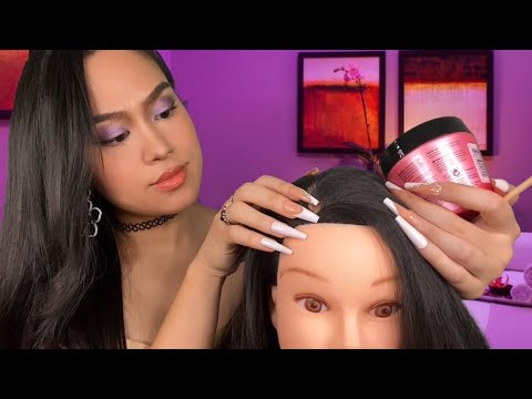 ASMR 1 Hour Scalp Scratching / Scalp Massage + Face Massage @ Spa | Personal Attention Roleplay