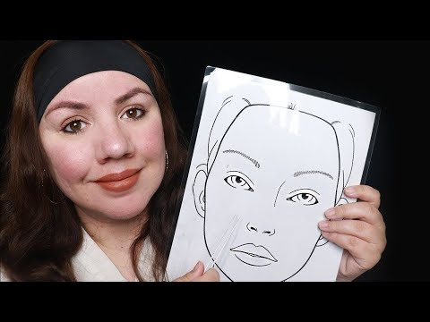 ASMR Español TE HAGO UNA NUEVA CARITA / Drawing You a New Face Roleplay