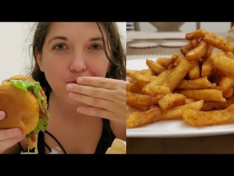 Burger/Fries Mukbang ASMR 🤤