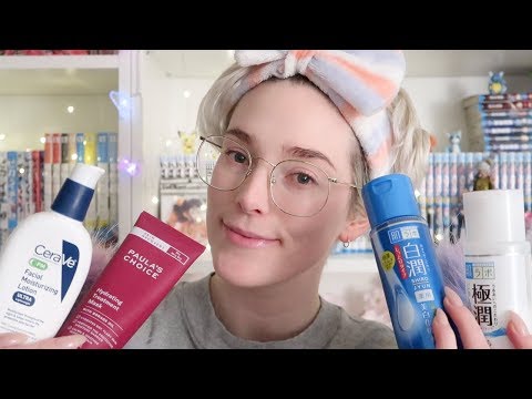 [ASMR] My Acne Prone & Accutane Night Time Skin Care Routine | Tapping, Overlay Ear to Ear Whispers