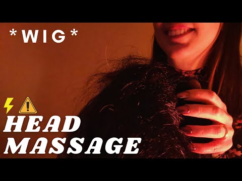 ASMR - 1 HOUR at 2x SPEED of SCALP SCRATCHING MASSAGE | tingly WIG scratching 🤤 | No talking