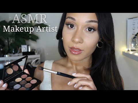 ASMR Makeup Artist Does Your Makeup For Night Out 🖤 RP