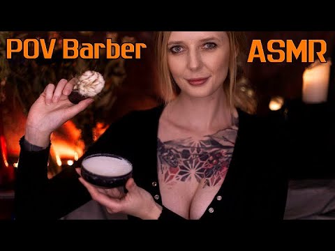 POV ASMR Men's Shave and Haircut - Barbershop Roleplay / Ultimate Experience