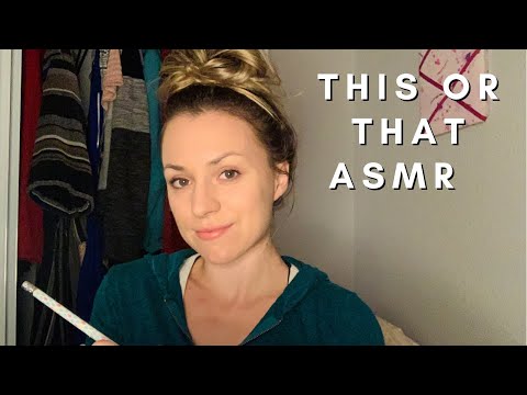 ASMR ASKING YOU QUESTIONS | THIS OR THAT ASMR | WRITING SOUNDS ASMR | RELAXING ASMR FOR SLEEP | COZY