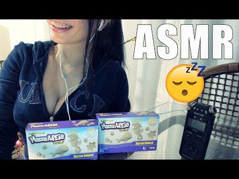 ASMR |  MASSINHA DE AREIA | Kinect Sand |  Mouth Sounds