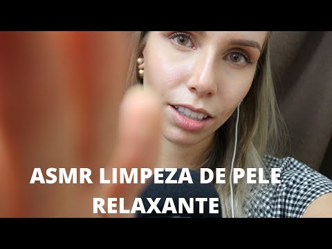 ASMR LIMPEZA DE PELE RELAXANTE -  Bruna ASMR