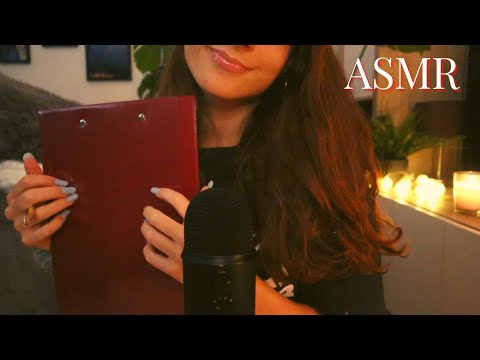 ASMR | Asking you EXTREMELY PERSONAL Questions (Up-Close Whispering & Writing Sounds)
