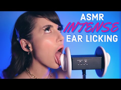 ASMR Intense Ear Licking WET Sounds with Lip Gloss