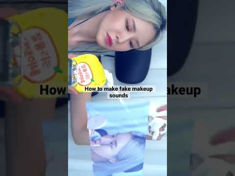 How to make fake makeup sounds #asmrfoley