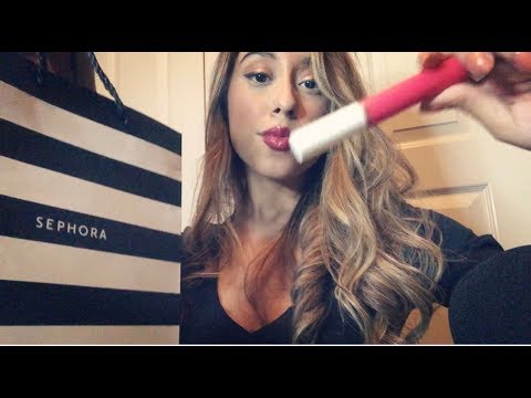 ASMR Sephora Employee Gives The Best Customer Service! |whispers| Lipgloss Application
