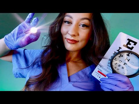 ASMR Medical Eye Exam, Inspection & Cleaning Roleplay 👁 BUT there's something in your eye
