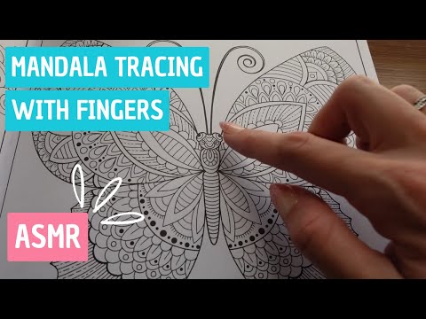 ASMR | Silent FINGER TRACING: MANDALAS for Relaxation🌟 (Tracing, Tapping & Paper Sounds, No Talking)
