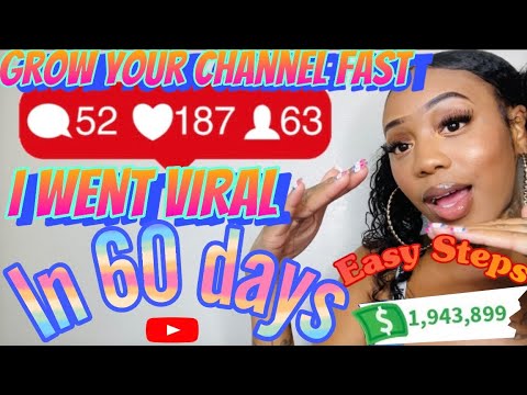 How to Gain Subscribers on your YouTube Channel FAST// VIRAL in 60 days // Start a Channel In 2021❗️