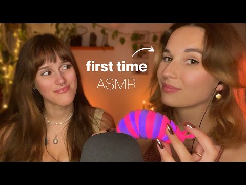 She tries ASMR for the first time 💜