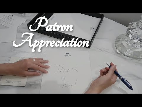 ASMR Patron Appreciation at a Luxury Hotel (Writing, Sharpie)