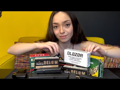 ASMR Intense Ammo, Magazine, Loading & Tapping Sounds For Relaxation and Deep Sleep w/ Whispering