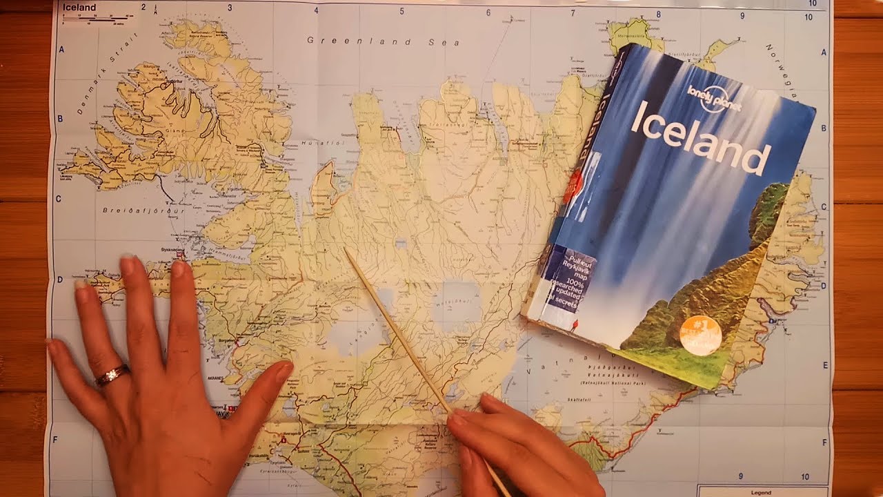 Exploring Maps of Iceland ASMR