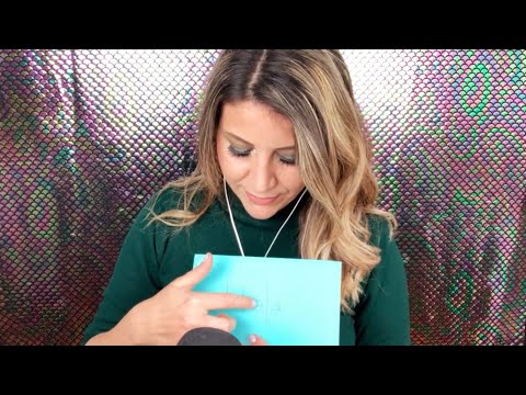ASMR Paper sounds and tapping, reading, paper crinkling, paper tracing and other paper triggers 💖