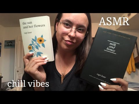 Poetry Book Tapping, Scratching, Reading ASMR (lofi)