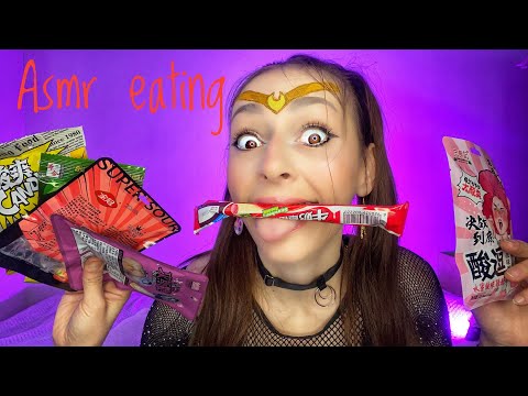 ASMR Eating chines sweets🍬 and mouth sounds 👅 #asmr #eating #sweet