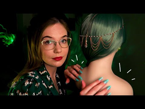 THIS WILL SEND 1 MILLION tingles down your spine 🥰 Green-Themed Hair Play & Shoulder Massage ASMR