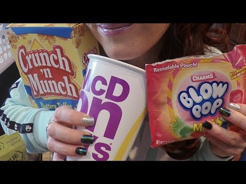 ASMR Chewing Gum & Going Through Empties. Whispered Ramble #3